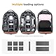 K&F Concept Kamerarucksack für Fotografen, Fotorucksack Klein Multifunktionale Camera Backpack Wasserdicht für SLR/DSLR Kamera Objektiv und Zubehör, Größe M