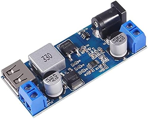 Buck Converter Module 12v to 5v 5A USB Voltage Regulator DC 9V-36V Step Down to USB 5V Transformer Dual Output Voltage Regulator Board for Phone Fast Charging(2 PCS)