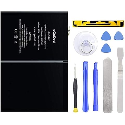 oGoDeal A1484 Battery Replacement Kit for iPad Air, for iPad 5th 6th 7th 8th Generation for iPad 5 6 7 8 Battery, A1474 A1475 A1476 A1822 A1823 A1893 A1954 A2197 A2200 A2198 A2270 A2428 A2429 A2430 Cover