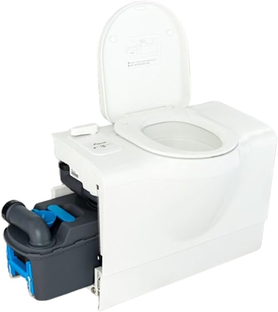 Shield Autocare Bench Cassette Toilet for Campervan Caravan Motorhome Camping Travel – Electric Flush, Built-In 20L Water Tank, Anti-Bacterial External Access Waste Tank