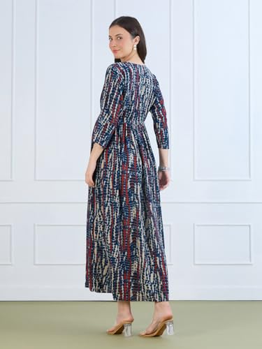 Image of MomToBe Women's Rayon Maternity Dresses | Pregnancy Feeding Nursing Dress with 14 inch Zip on Both Sides