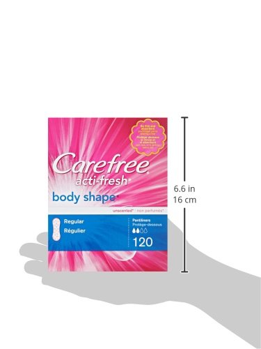 Carefree Acti-Fresh Pantiliners, Unscented, Regular, 120 Count #TOP6