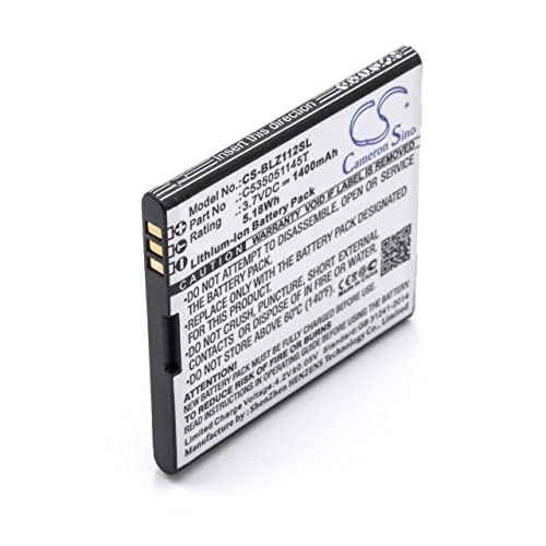 vhbw Li-ION Batterie 1400mAh (3.7V) pour téléphone Portable Mobil Smartphone Blu Yezz, YZ1120