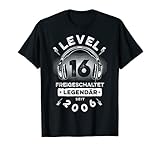 Level 16 Jahre Geburtstagsshirt Junge Gamer 2006 Geburtstag T-Shirt