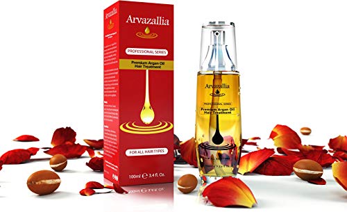 Arvazallia Hydrating Argan Oil Hair Mask And Premium Argan Oil Hair Treatment Products Bundle - Hydration And Repair For Dry Or Damaged Hair #TOP2