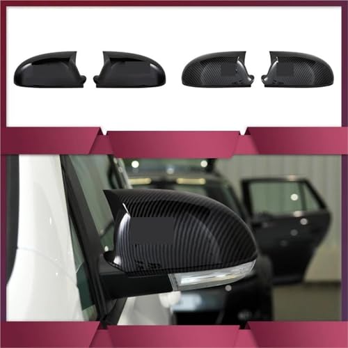 Boîtier de rétroviseur pour Golf 5 protégeant avec style carbone - 4