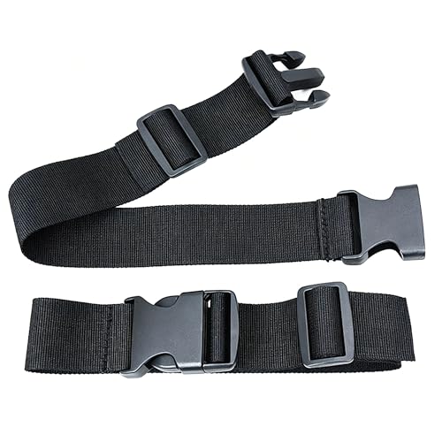 4.5cm/Clip(Please Check Clip and Band Width)3.8cm/Band Non-Elastic Nylon Adjustable Belt Bag 2Pcs Waist Bag Belts Extender Strap Buckle Extension Fanny Pack Extender Black Nylon Strap