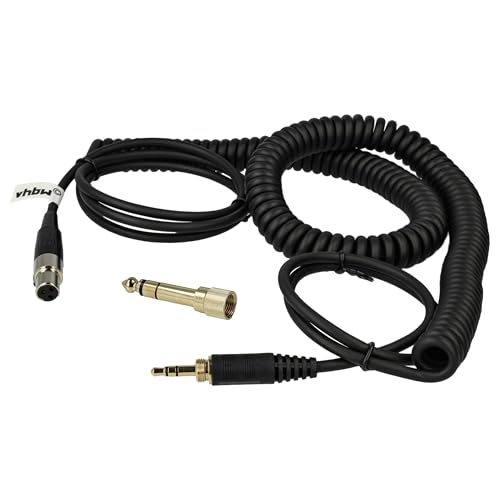 vhbw Cable audio AUX compatible con AKG K240 MK II, K141 MK II, K171 MK II auriculares - Cable audio 3,5 mm (clavija jack), 100-300 cm, negro