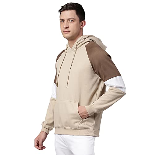 Image of HIGH Star Men's Fleece Colorblock Hooded Sweatshirt