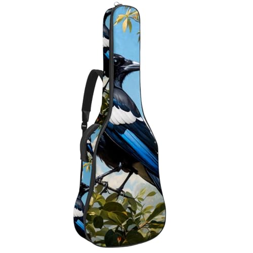 Sac pour guitare 42 pouces motif pie mignon, cadeau idéal guitariste