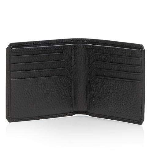 HUGO, Nesh Stacked Logo Bifold Wallet, Catfish Black, One Size3