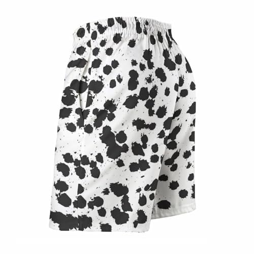 Dalmatian Print Pattern Men's Swim Trunks Quick Dry Board Shorts Swimming Trunks Beach Shorts3