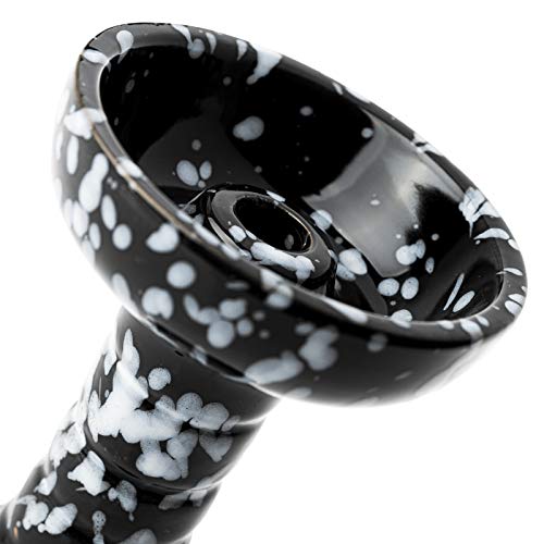 HIBRON Premium Keramik Shisha Phunnel Kopf - perfekt geeignet für Standard-Smokebox - Phunnel Shisha Kopf, Schwarz – Bild 6