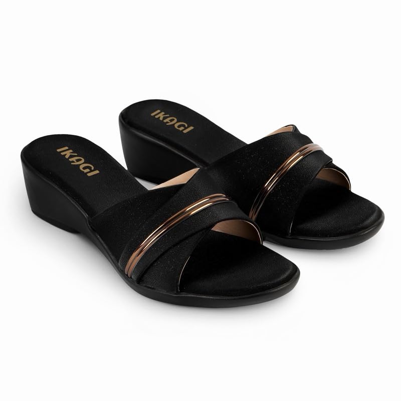 ikagi Women Fashionable Slip-On Wedge Heels Sandals-picture-10