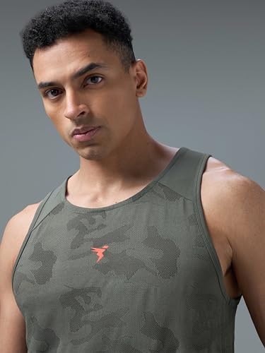 Image of TECHNOSPORT Mens Crew Neck Gym Vest