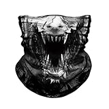 TERNNK Skull Face Mask Half Sun Dust Wind Protection, 3D Tube Mask Seamless Durable Face Mask Bandana Skeleton Face Mask Motorcycle Bike Riding Fishing Hunting Cycling Festival, Many Patterns (F3)