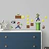 RoomMates RMK2351SCS Nintendo Nieuwe Super Mario Bros Bouw een Scène Peel and Stick Muurstickers