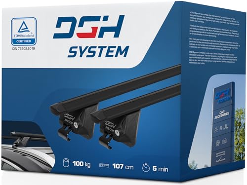 DGH System Dachträger Autogepäckträger RELINGTRÄGER kompatibel mit Jaguar XF