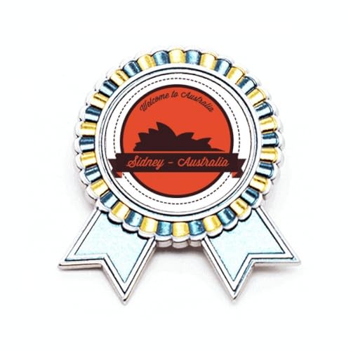Broche Opéra de Sydney : sublimez votre veste avec cette médaille en métal