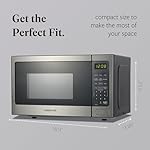 Farberware 0.9 Cu. Ft. Countertop Microwave Oven – 900 Watts Power, Auto Cook Settings, Defrost, Easy Clean and Child Safety Lock - Stainless - Image 4