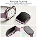 Adorve Privacy Case for Apple Watch Series 10 42mm Screen Protector, Anti-Spy Cover for iWatch Series 11 10 42 mm, 8 Pack, Black Clear Pink Starlight Rose Pink Pine Green Milk Tea Smoke Violet