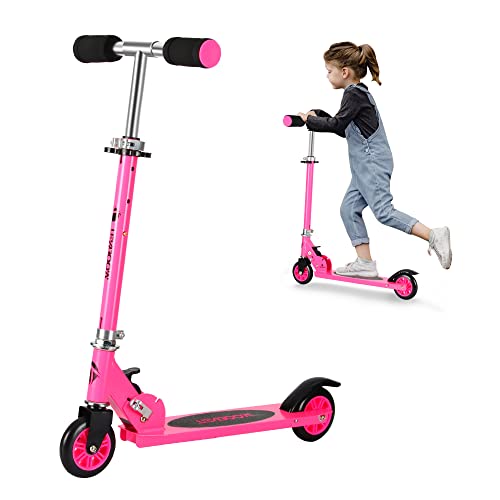 Trottinette pour enfants de 4 à 7 ans, avec guidon réglable et cadre en aluminium de frein arrière, légère, trottinette pour enfants de 3 à 10 ans avec roues en polyuréthane Cover