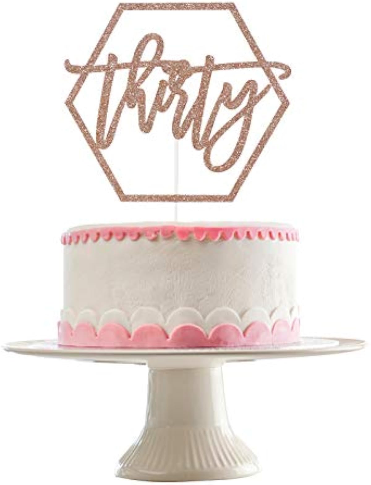 正規 店 ローズゴールドキラキラのthirty ケーキトッパー 30歳の誕生日パーティーデコレーション 30歳の誕生日ケーキトッパーデコレーション 30歳のケーキトッパーデコレーション 記念日パーティーケーキデコレーション 両面キラキラ 食品 飲料 お酒 クリーニング