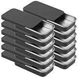 NULYLU 12 Stück Kleine Metallbox mit Schiebedeckel 60X34X10Mm für Bonbons Schmuck und Tabletten Praktische Aufbewahrung für Büro und Zuhause