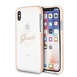 Guess – Shockproof Collection Heart – Rosa Logo iPhone X