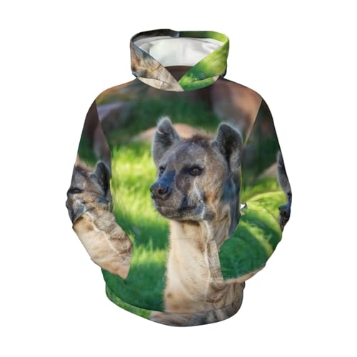 Hyena Pattern Boy, Girls Sports Shirt Youth Pullover Fashion Hooded Sweatshirt4