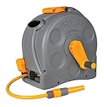 Hozelock 2-in-1 Compact Enclosed Hose Reel with 25 m Hose and Connectors