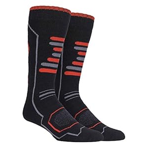 2 paren Heren Knie Hoge Gevoerde prestaties Ski Sokken met ondersteuning van de voetboog