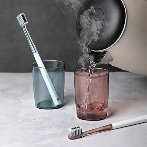 Toothbrush Holders with Wall or Countertop Design 8.54 x 3.54 x 3.39 inch 4 Slot Open Grid Detachable Tray Bathroom Organizer Large Capacity Easy Clean Toothpaste Holder for Family Vanity (Multicolor) - image 6