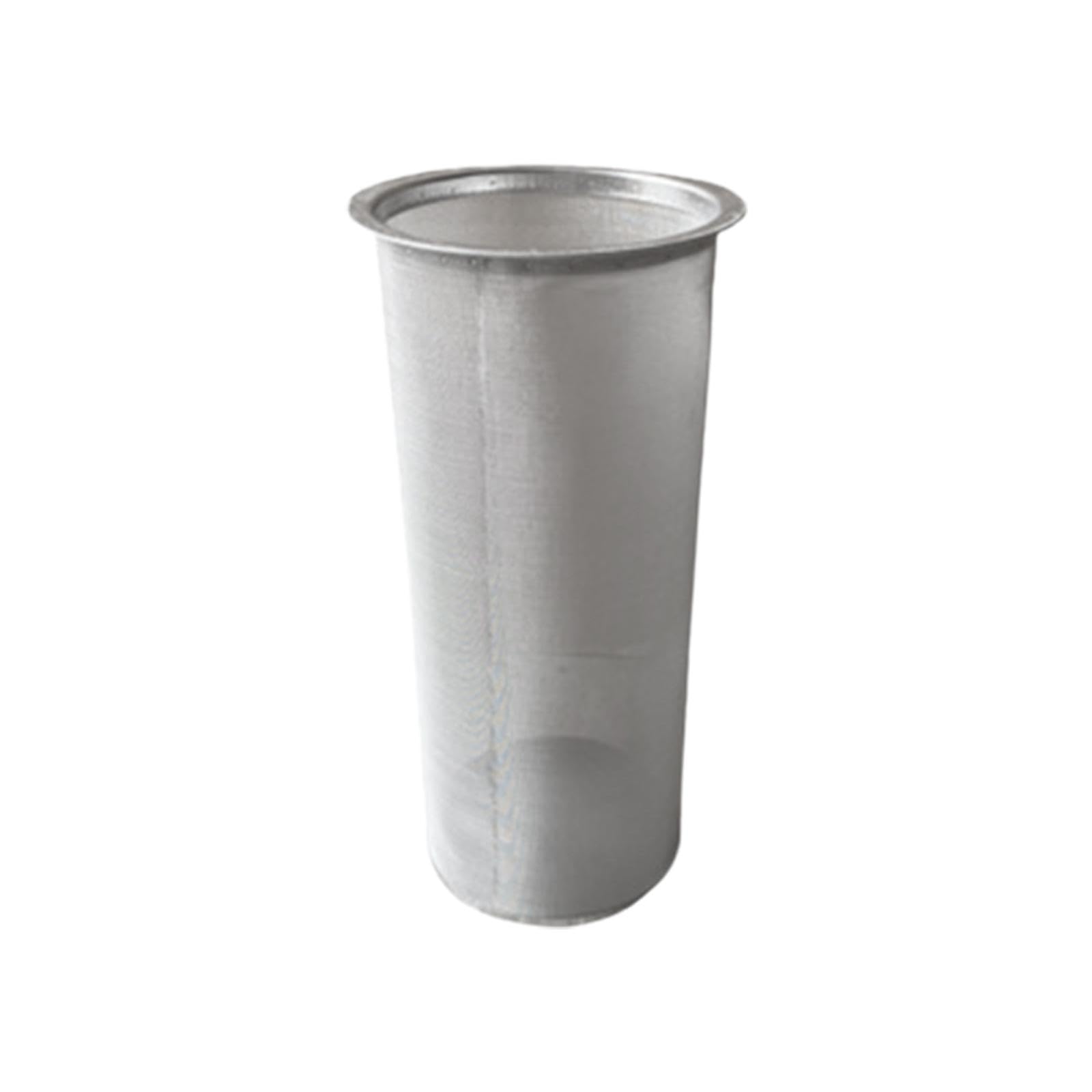 Filtro de Café Frío Té Cafetera Colador Acero Inoxidable Malla Fina Fácil Limpieza Uso Reutilizable Adecuado para Bebidas Frías, 10,5 cm x 22 cm