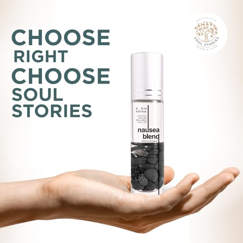 Image of Soul Stories Nausea Relief Roll-On - 10ml | Soothing Essential Oil Blend for Nausea, Stomach Discomfort & Dizziness | Helps Relax Body & Mind | Infused with Ginger, Peppermint, Fennel & Chamomile Oils