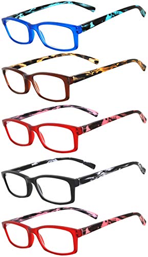 Image of OWL 5 Pairs Reading Glasses Fashion Ladies Readers Spring Hinge