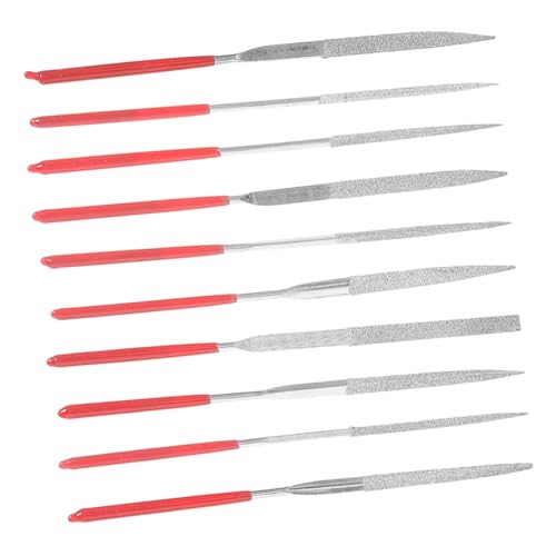 Alipis Set of 10 Mini Jeweler Files Diamond Needle File for Steel Sanding Sticks for Plastic Models Hand Tools