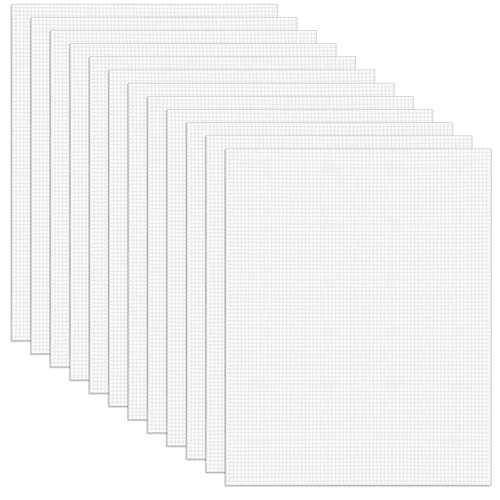 Image of 20 Pcs 7 Count Plastic Canvas Sheets 10.4 x 13.6 Inch Clear Plastic Mesh Canvas Sheets Cross Stitch Canva Eye Mesh for Embroidery, Acrylic Yarn Crafting, Knit Crochet Projects, Therian Mask