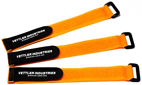 Purovi® Tiras de Gancho y Bucle para Agrupar y Atar Cables | 30 Piezas | Naranja | Ajustables Cover