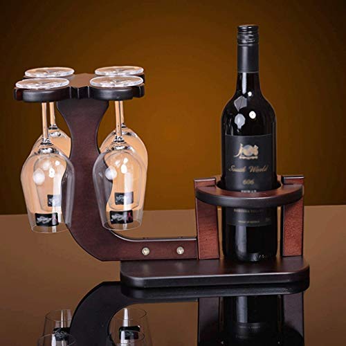 SKREOJF Support de vin en Bois de Bambou de Forme de comptoir, élégant et Moderne, Support de Stockage de vin de Dessus de Table pour - Image 4