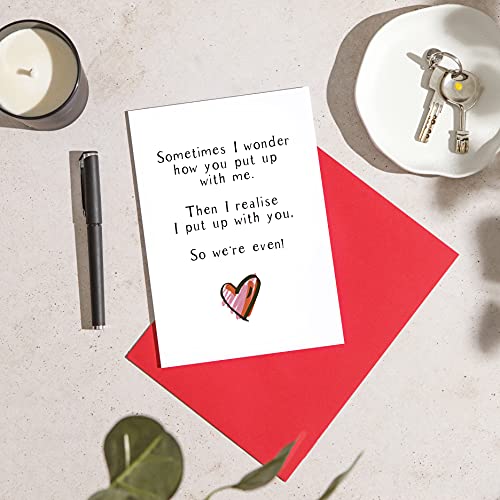 We-Put-up-with-Each-Other-Funny-Anniversary-Card-Wedding-Anniversary-Card-Birthday-Cards-for-Him-Birthday-Cards-for-her-Witty-Card-for-Husband-Banter-Card-for-Wife-Anniversary-Card-A5