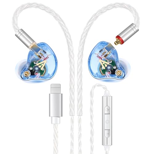 Image of Audiovance Vibes 202ML HiFi Wired Earbuds for iPhone 14 /13 /12 /11 /X, Pro Max