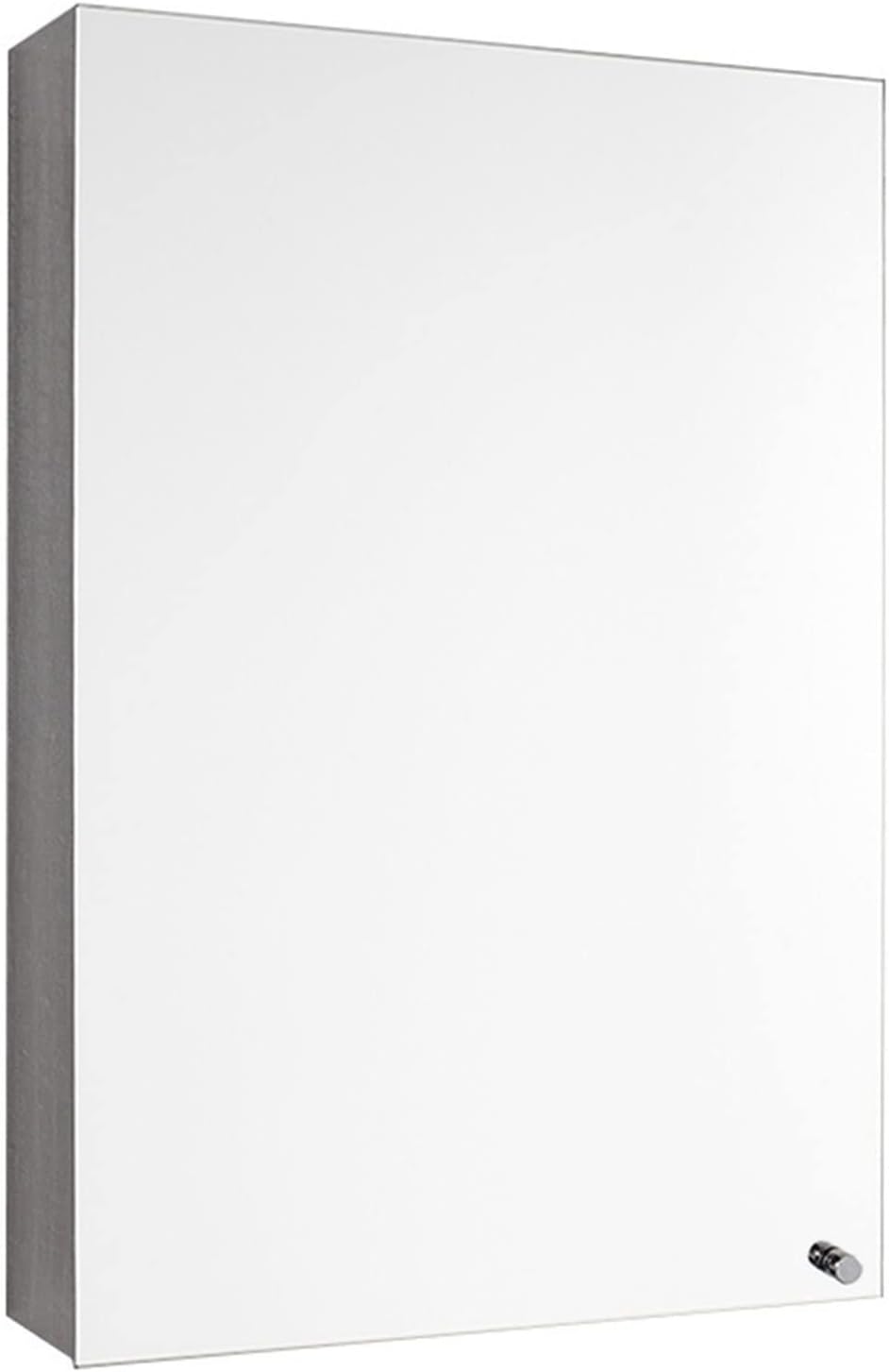 Stainless Steel Mirror Cabinets Left and Right Door Mirror Cabinets Bathroom Storage Mirror Cabinets Wall-Mounted Mirror Cabinets (Color : Right, Size : 40 * 60 * 12.5cm)