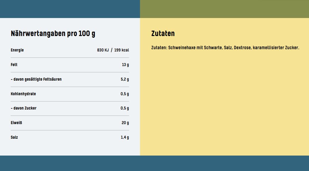 Tulip 6x 600 g Haxe mit Schwarte & Thermobecher | Vakuumverpackt