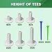 Seticek Rubber Golf Tees for Mats | Golf Tees for Driving Range & Indoor Simulators | Excellent Durability and Stability Rubber Tees | 6 Mixed Sizes Rubber Tees & 2 Sizes Tees (32 Pcs)