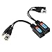 Twisted Pair Transmitter, 8MP CVI/AHD/TVI/CVBS Video Power Balun Transceive Twisted Pair Transmitter for CVI/TVI/AHD CCTV System 12-18V