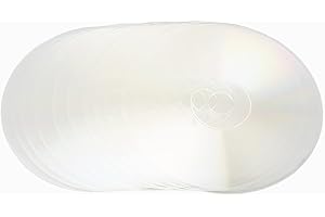 KIMISS Blank CDs for Room Decor, 10 Pack Clear Aesthetic Polishing Wall...