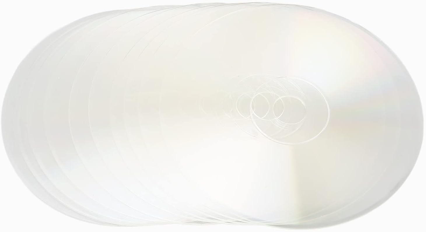 Dioche 10pcs Clear CDs for Painting, Blank CDs for Decoration, Aesthetic DIY Aesthetic Wall CD Room Decor Transparent Wall CDs for Crafts Wall Room Party Decor, Wholesale Business image 5