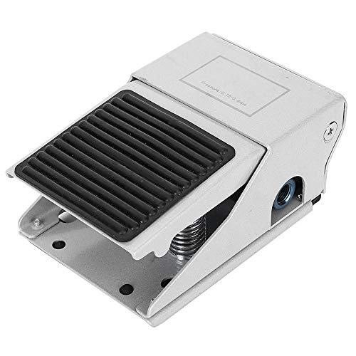 FV-320 G1/4 2 Posiciones 3 Vías Pedal de Pie,Pedal de Control Interruptor de Padal Pedal Neumatico 3 Vias Valvula Neumatica 2 Posiciones de Aleación de Aluminio para Cambiar la Dirección
