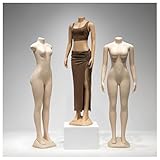Maniquí Femenino de Talla Grande, Modelo de exhibición de Cintura Delgada para fotografía de Ropa, Soporte de diseño de Moda, Tono de Piel Claro, Ideal para Tiendas minoristas y escaparates.